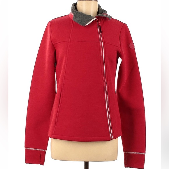 Bench Jackets & Blazers - Bench Red Asymmetrical Zip Up Jacket Size L NWT